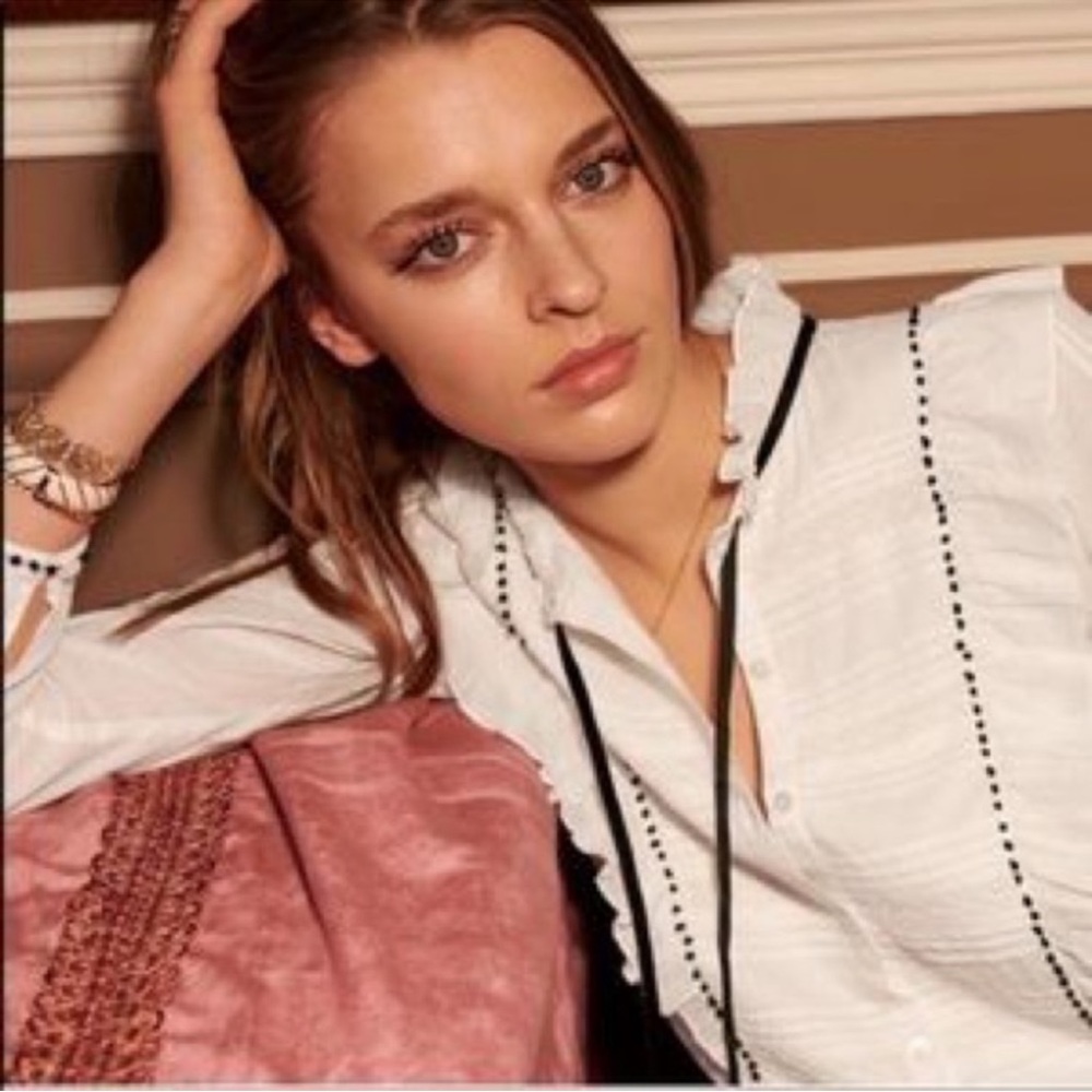 Sezane button up blouse 36/4
